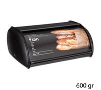 Boîte À Pain En Métal Relief Noir Secret De Gourmet
