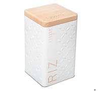 Boîte à riz "scandi" 18cm blanc