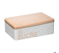 5five - boîte à sucre morceaux métal ""scandinave nature"" blanc