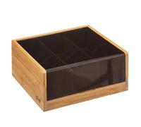 5five - boîte à thé 6 compartiments ""black bambou""