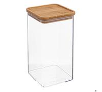 5five - boîte de conservation carrée couvercle bambou ""eske"" 1,5l