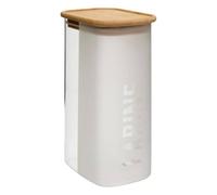 5Five - Boîte de Conservation GLASSY Transparent en Bambou et Verre Borosilicate - 1,6l - 13x9x21,5cm - Rangement Alimentaire, Accessoire Cuisine