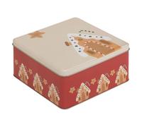 5five - boîte de conservation noël 2,5l carré en métal