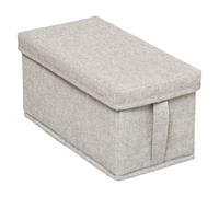 5five - boîte de rangement 15x31cm orga gris clair