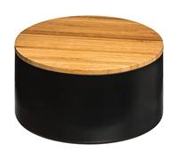 5five - boîte de rangement avec miroir "naturéo" noir