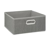 5five Boîte de rangement en lin vert céladon - 31 x 31 cm