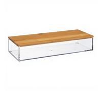 FIVE Simply Smart Boîte de rangement bambou Selena 26 cm transparent G