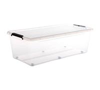 5five - boîte en plastique transparente 55l clip n box