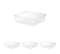 5five - boîte en plastique transparente simply+ 6,2l (Lot de 4)