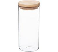 5five Bocal en verre 1,3 L avec couvercle en bois