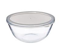 5five - Bol à Mixer en Verre Avec Couvercle 4,4 L - D 27 cm, Saladier de Préparation - Pour Cuisine, Pâtisserie