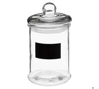 5five - bonbonnière en verre avec ardoise 1,2l