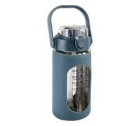 5five - bouteille en verre et silicone avec paille et housse 1l