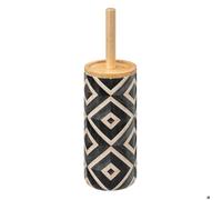 5five - brosse wc noir et beige ""canvas""