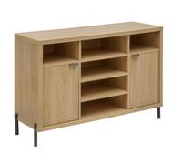 5five - buffet alvo rectangulaire 39,5x120,5cm 2 portes beige