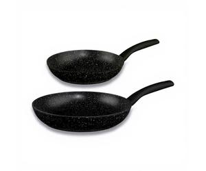 5five Caractère Lot de 2 poêles en aluminium forgé - 24 et 28 cm