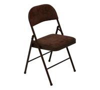 5five - chaise pliante avec assise renforcée velours flexy+ marron