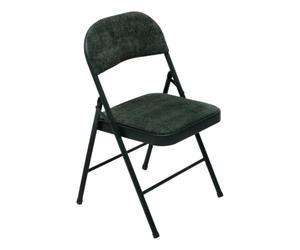 5five - chaise pliante avec assise renforcée velours flexy+ vert