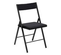 5five - Chaise Pliante Velours Noir