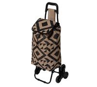 5five - Chariot de Courses 6 Roues en Jute 33 litres Hauteur 93 cm - Charette Courses Design