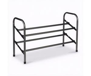 5five Clothy Meuble à chaussures extensible pour 10 paires en métal - Noir