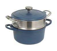 5five - cocotte aluro aluminium bleu d24cm