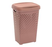 5five - coffre à linge tila 70l h.65cm rose