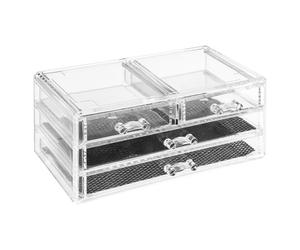 5five Coffret à bijoux 4 tiroirs - 15 x 24 x 11 cm