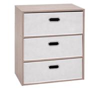 5five - commode 3 tiroirs dress up bois clair
