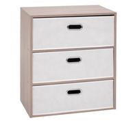 5five - Commode 3 tiroirs Dress up Bois Clair