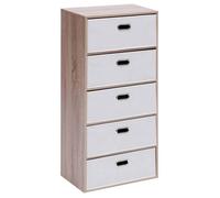 5five - commode 5 tiroirs dress up bois clair