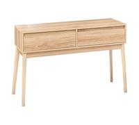 5five - Console 2 tiroirs Effet chêne Naturel abana