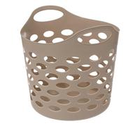 5five - Corbeille à Linge Flexible 28L Beige - Trous d'Aération - Léger - Poignées Ergonomiques Portage Facile - Panier de Rangement Souple