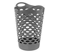 Corbeille à linges flexible 60L - Gris - H 66 cm