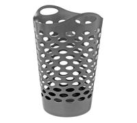 5five - corbeille à linge souple 60l gris