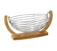 5five - corbeille balançoire métal 36x21cm bambou