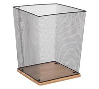 - Corbeille de Bureau en Métal Havi 32cm Noir