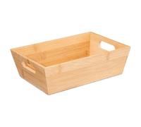 5five - corbeille rectangulaire angulaire 23x16cm bambou