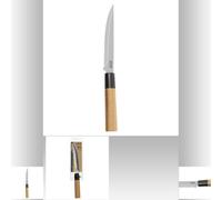 5five Couteau utilitaire Secret de Gourmet – lame inox 13,8 cm, manche bambou