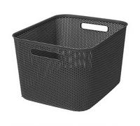 5five Crochy Panier en plastique gris anthracite - 19 L