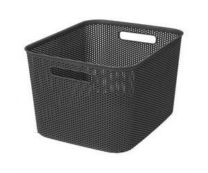 5five Crochy Panier en plastique gris anthracite - 19 L