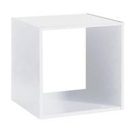 Étagère en Bois 1 Compartiment - Blanc Mix