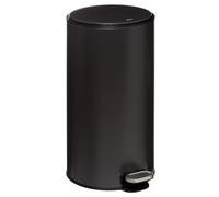 5five - poubelle métal 30l ""delta"" gris charbon