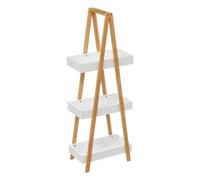 5five - desserte 3 niveaux triangle ""naturéo"" bambou blanc