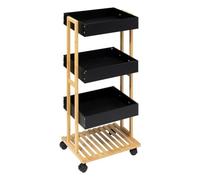 Desserte 4 Niveaux Natureo Noir Five