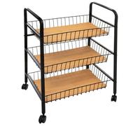 5five - desserte à roulettes 3 étages ""nera"" noir