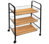 5five - desserte à roulettes 3 étages nera noir