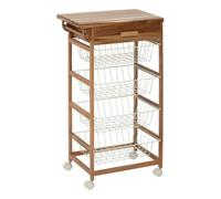 5five - desserte acacia 50x34,5x88,8cm 4 niveaux