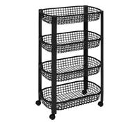 5five - desserte avec paniers 4 niveaux noir