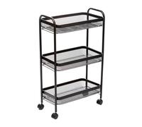 5five - desserte ronde à roulettes 4 étages mayaj noir